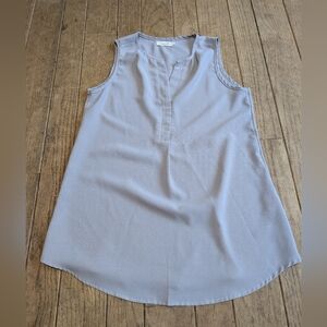Women's Spadehill Gray Sleeveless Vneck Blouse Size Medium